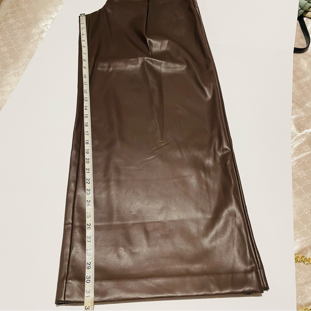 Banana Republic Factory Chocolate Wide Leg Trousers - Picture 8 of 15